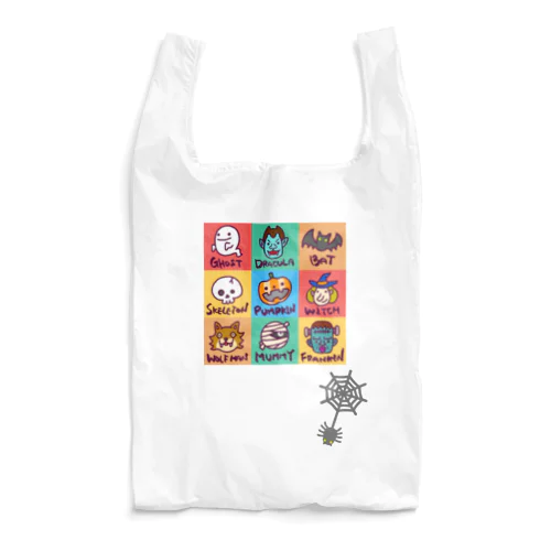 ゆるハロウィン (蜘蛛付き) Reusable Bag