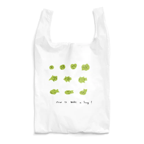 how to make a frog ？ Reusable Bag