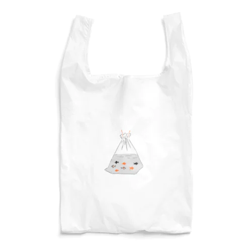 祭りデザイン「金魚すくい」 Reusable Bag