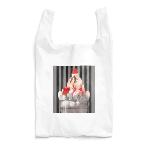 モノクロいちごサンデー Reusable Bag