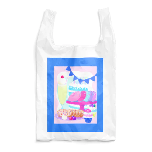 召し上がれ(ブルー) Reusable Bag