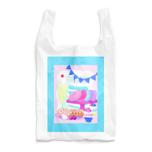 召し上がれ(ライトブルー) Reusable Bag