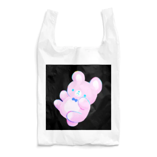 落ちるテディベア(くろ) Reusable Bag