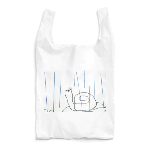 雨を感じるカタツムリ Reusable Bag