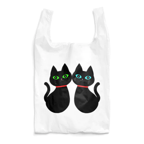 双子の黒猫 Reusable Bag