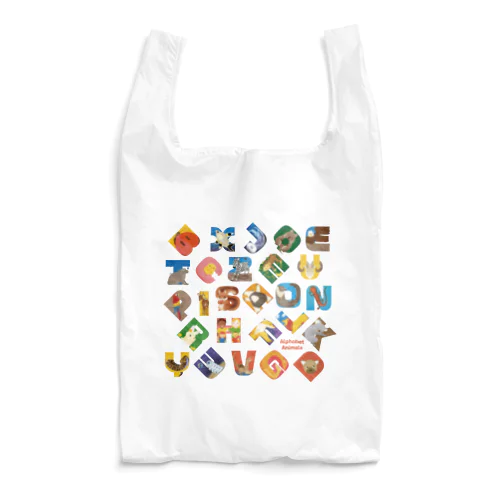 Alphabet Animals - square Reusable Bag