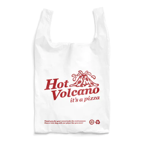 Hot Volcano エコバッグ Reusable Bag