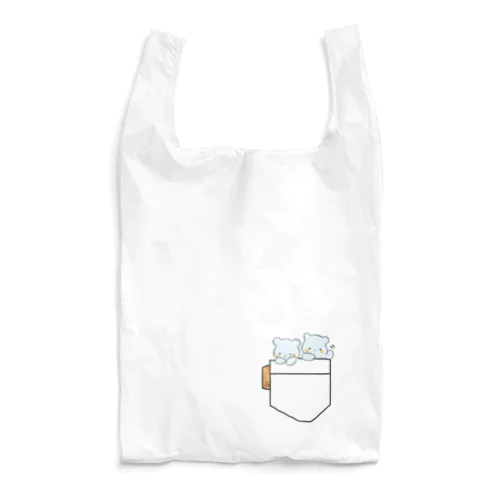 クンちゃんシロちゃん　ポケットもどき Reusable Bag