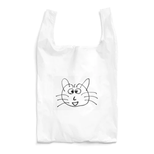 父が描いた猫モノクロ Reusable Bag