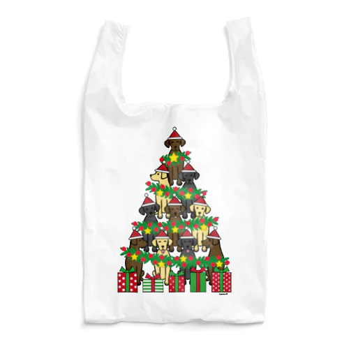 ラブラドールのクリスマスツリー エコバッグ