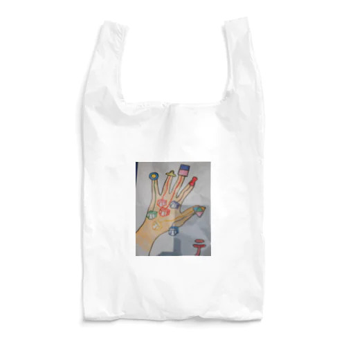 白いブリーフと手 Reusable Bag