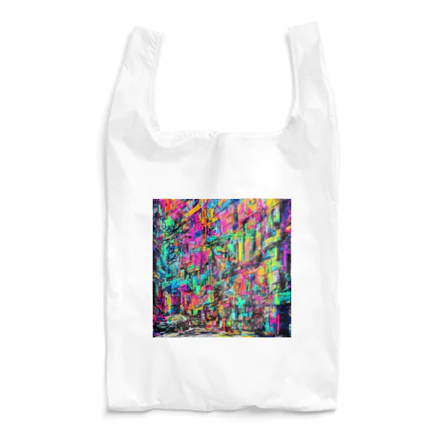  vivid gas station Reusable Bag