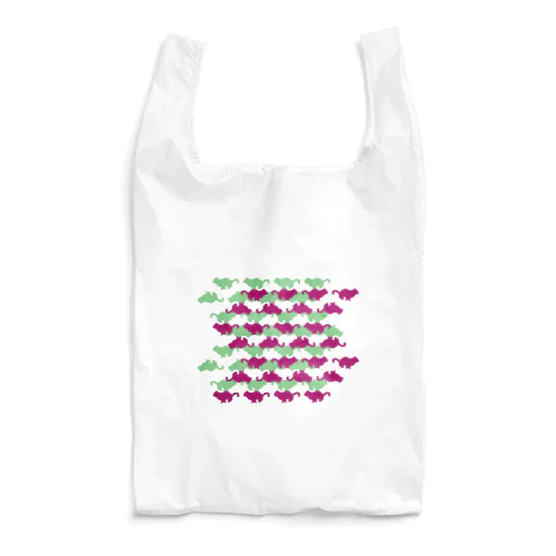 ねこねこパターンG Reusable Bag