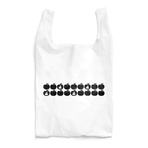 レトロアオモリンゴブラック Reusable Bag