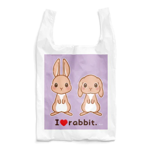 オレンジうさぎ Reusable Bag