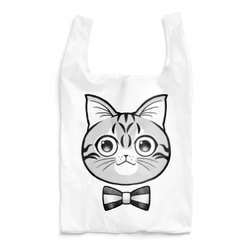 ねこ-モノクロ Reusable Bag