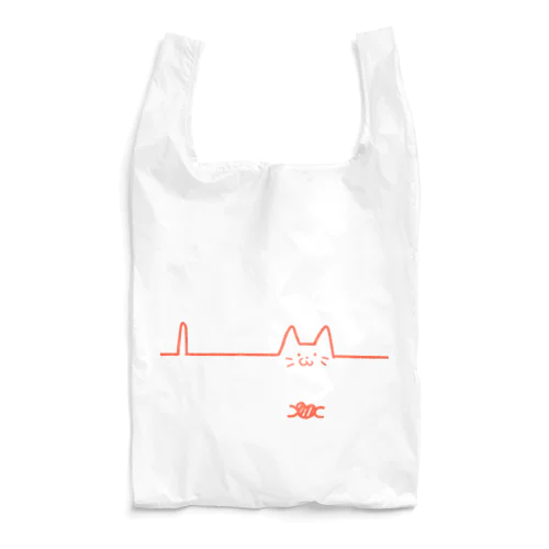 心拍数ネコ Reusable Bag