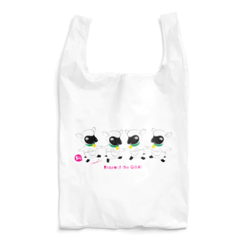 Respect the GOAT やぎさん おゆうぎ会 0592 黒ヤギ座 Reusable Bag