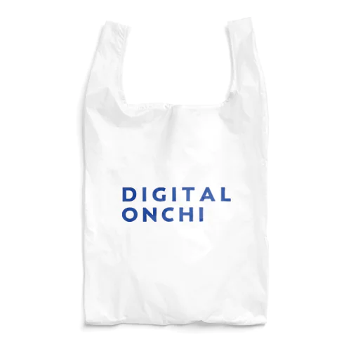 DIGITAL ONCHI BLUE（横） Reusable Bag