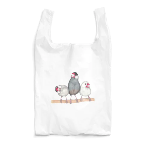 [森図鑑] 三羽文鳥 Reusable Bag