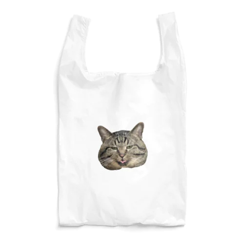 顔でか猫 Reusable Bag