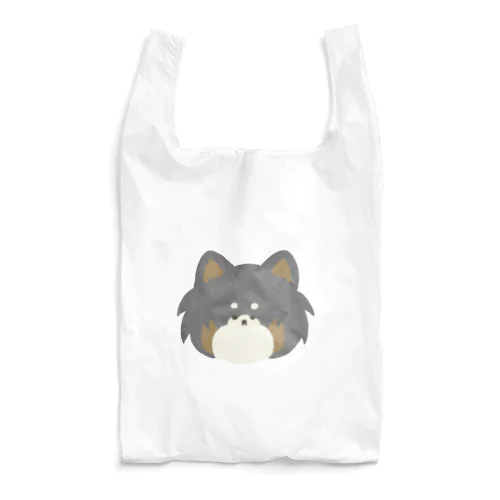 日常にふぁさふぁさしっぽのチワワ(黒) Reusable Bag