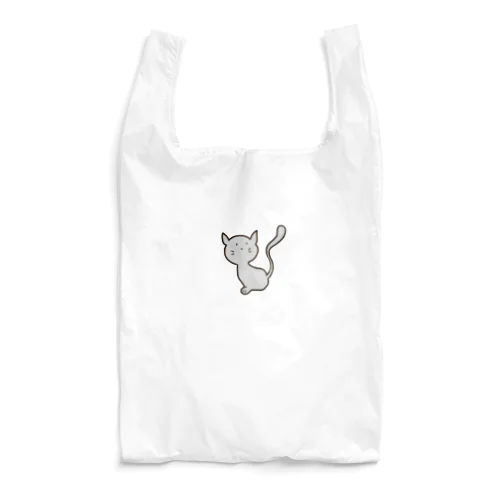 グレーの猫 Reusable Bag