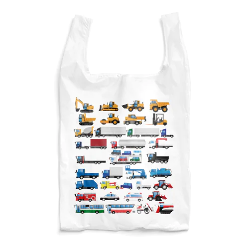 いろんな働く車 Reusable Bag