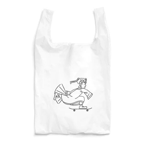 【黒】滑板皇后 Reusable Bag