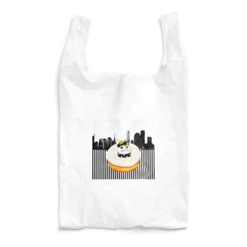 モチ猫ちゃんホワイトチョコドーナツ Reusable Bag