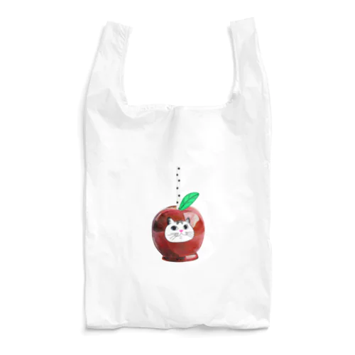 モチ猫ちゃんりんご飴 Reusable Bag