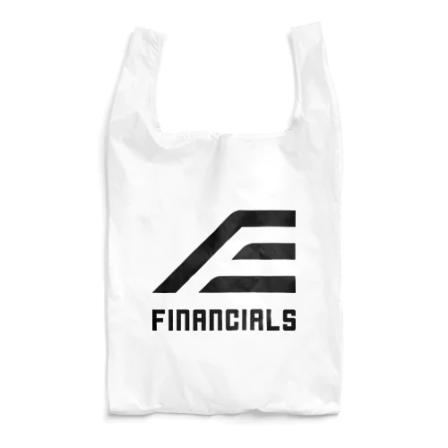 FINANCIALS黒ロゴスクエア エコバッグ