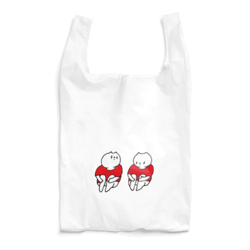 くま×くま(赤Tシャツ) Reusable Bag