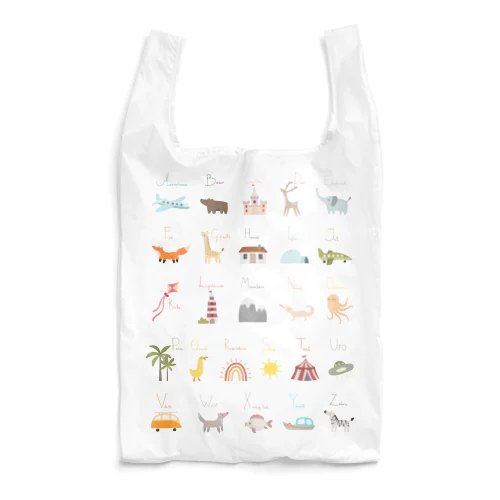 アルファベット表 Reusable Bag