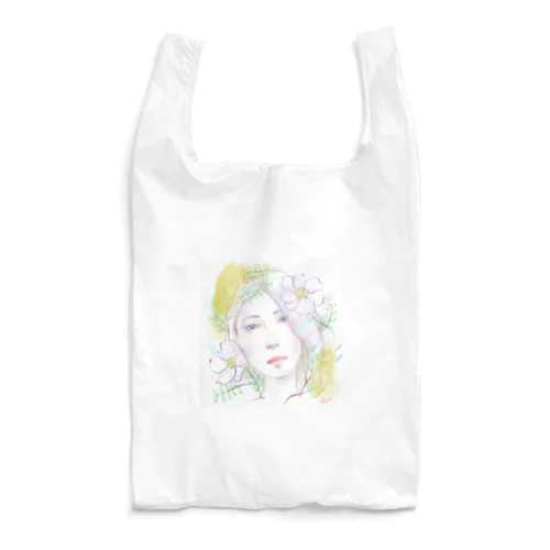 お花と水彩の子 Reusable Bag