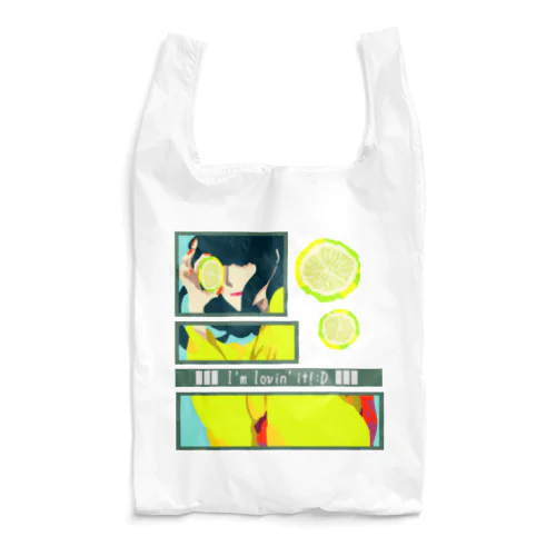 【I'm lovin' it! -lemon-】 Reusable Bag