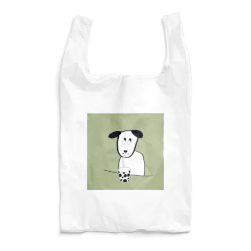 ミルクティーが好きな可愛い子犬 Reusable Bag