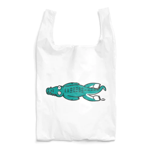 だりぃワニ　だりぃんだわ　ビックリだわ Reusable Bag