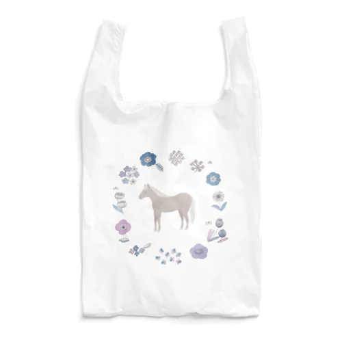 花飾りの馬 Reusable Bag