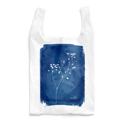 Cyanotype "gypsophola" Reusable Bag