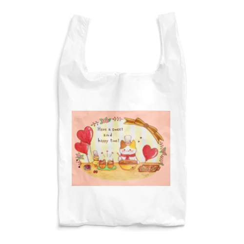 甘くて幸せなひと時を🍫💓ネコノゆず & はなピヨ Reusable Bag