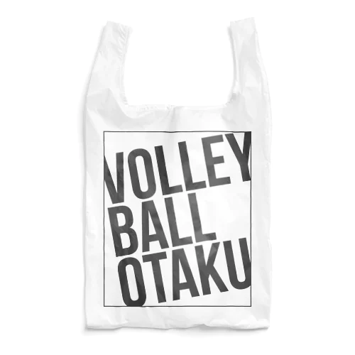 VOLLEY BALL OTAKU(オタク)・枠あり<濃灰> エコバッグ