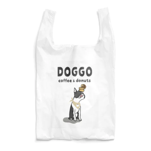 DOGGO coffee&donuts／white Reusable Bag