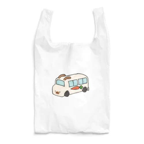 うさぎ幼稚園(白茶) Reusable Bag