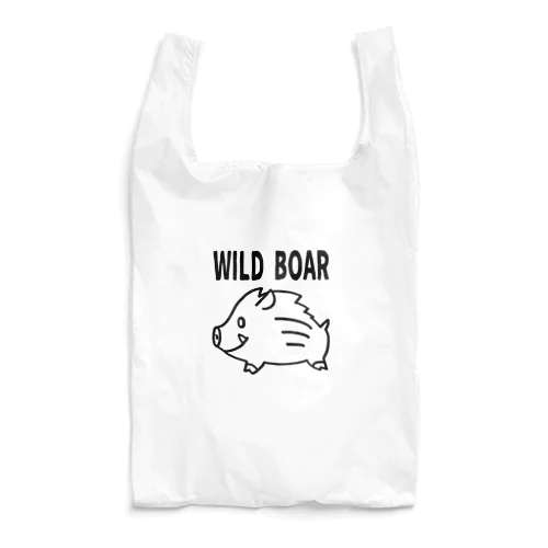 「WILD BOAR」(黒線) エコバッグ