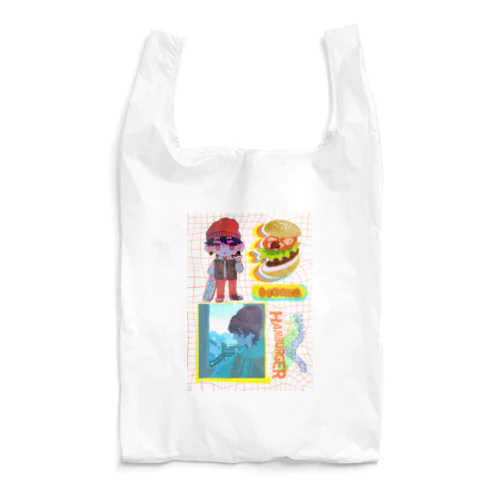 スケボーハンバーガー少年 Reusable Bag