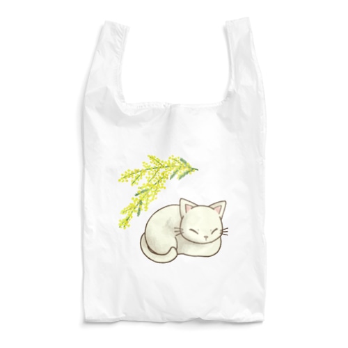猫とミモザ Reusable Bag
