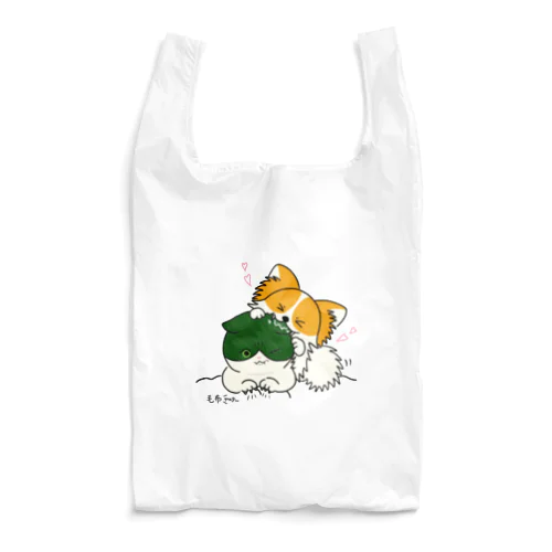 ちょこに耳かじられるもんちゃん Reusable Bag