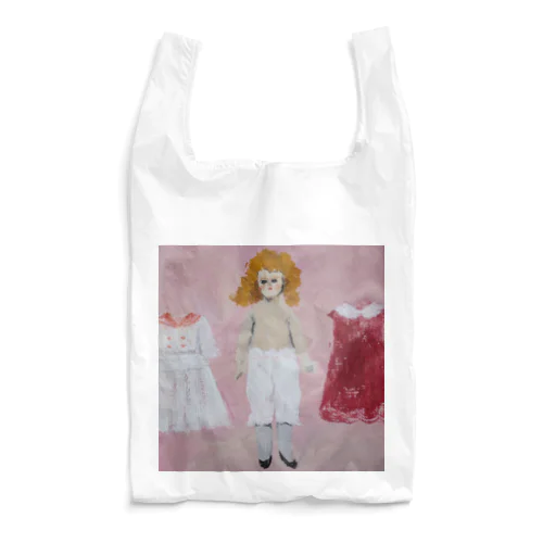 着せ替え人形ピンク Reusable Bag