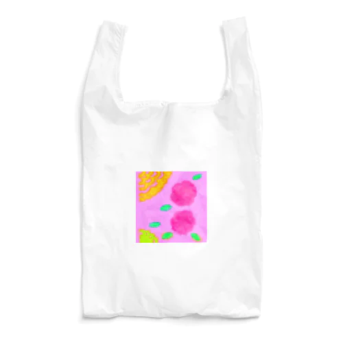 ピンクとお花 Reusable Bag